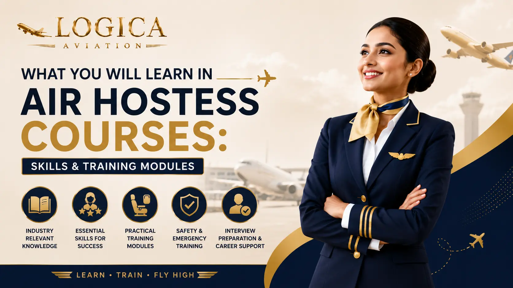 What You Will Learn in Air Hostess Courses: Skills & Training Modules