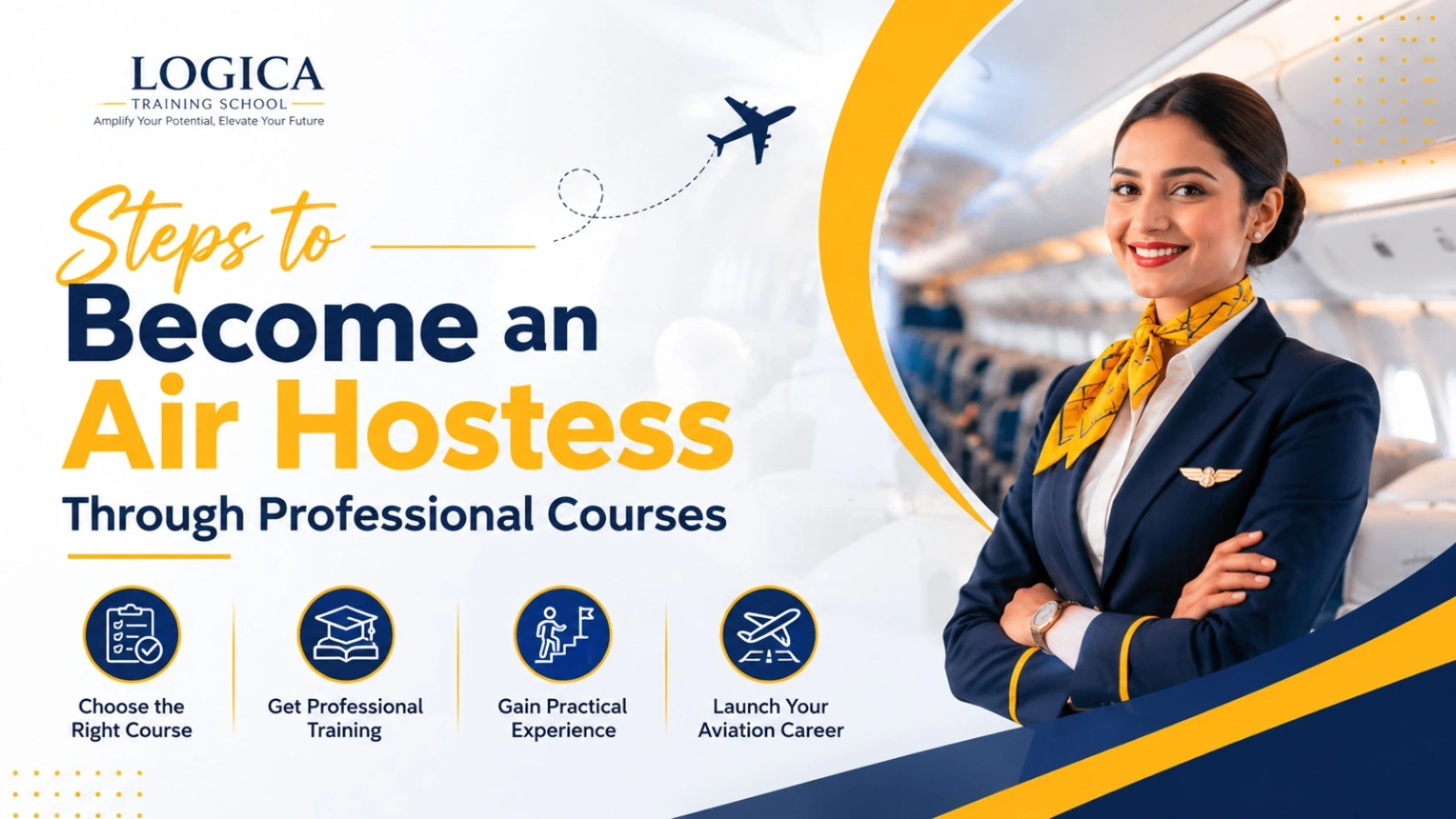 Steps to Become an Air Hostess Through Professional Courses
