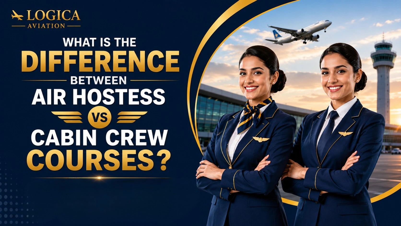 What Is the Difference Between Air Hostess and Cabin Crew Courses? 